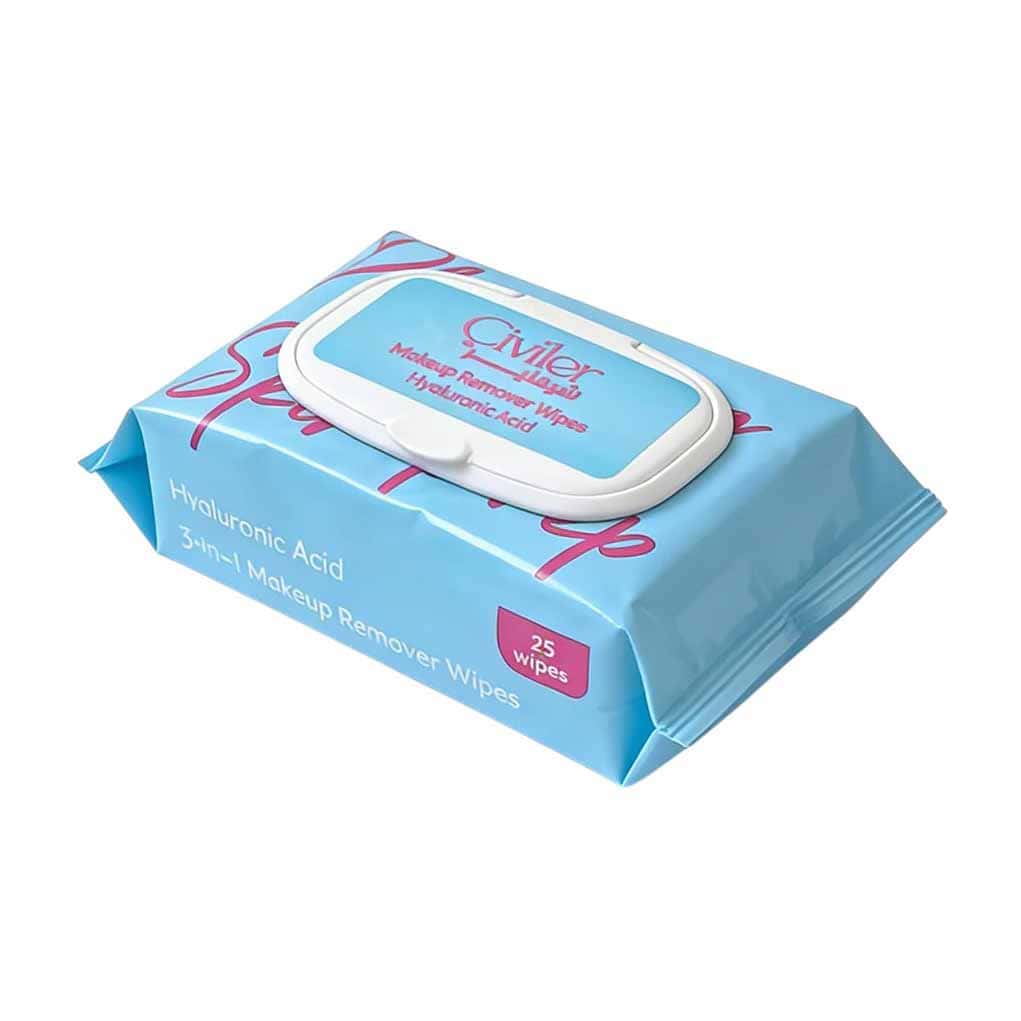 Civiler Makeup Remover Wipes Hyaluronic Acid - 25 Pcs - Bloom Pharmacy