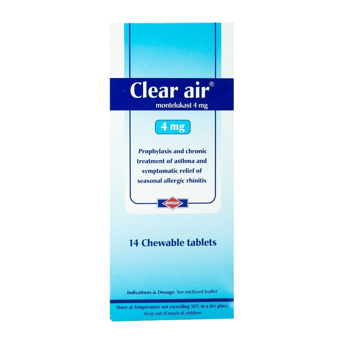 Clear Air 4 mg - 14 Chewable Tablets - Bloom Pharmacy
