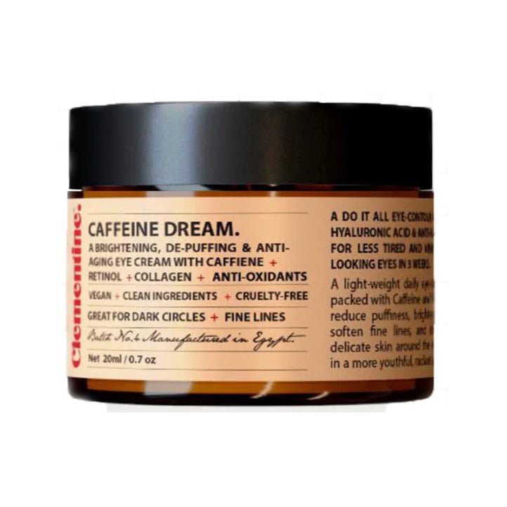 Clementine Caffeine Dream Brightening Retinol Eye Cream – 20ml - Bloom Pharmacy