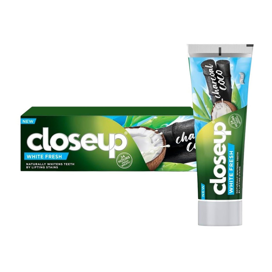 Close Up White Fresh Charcoal Coco Toothpaste - 75ml - Bloom Pharmacy