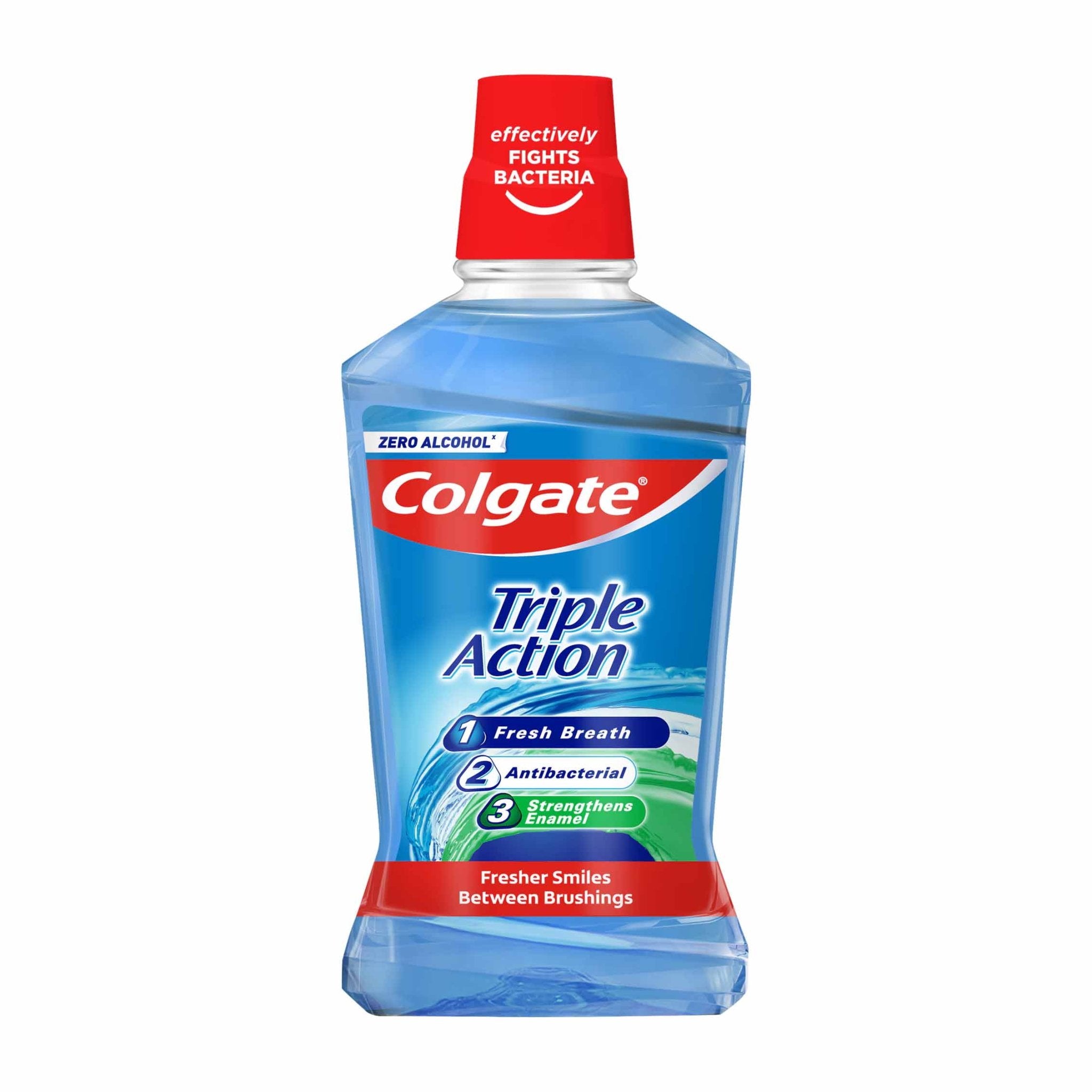 Colgate Triple Action Zero Alcohol Mouthwash - 500ml - Bloom Pharmacy