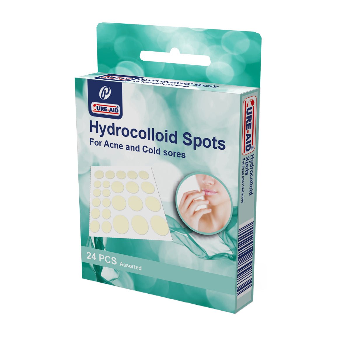 Cure aid Hydrocolloid Spots For Acne and Cold Sores - 24 Count - Bloom Pharmacy