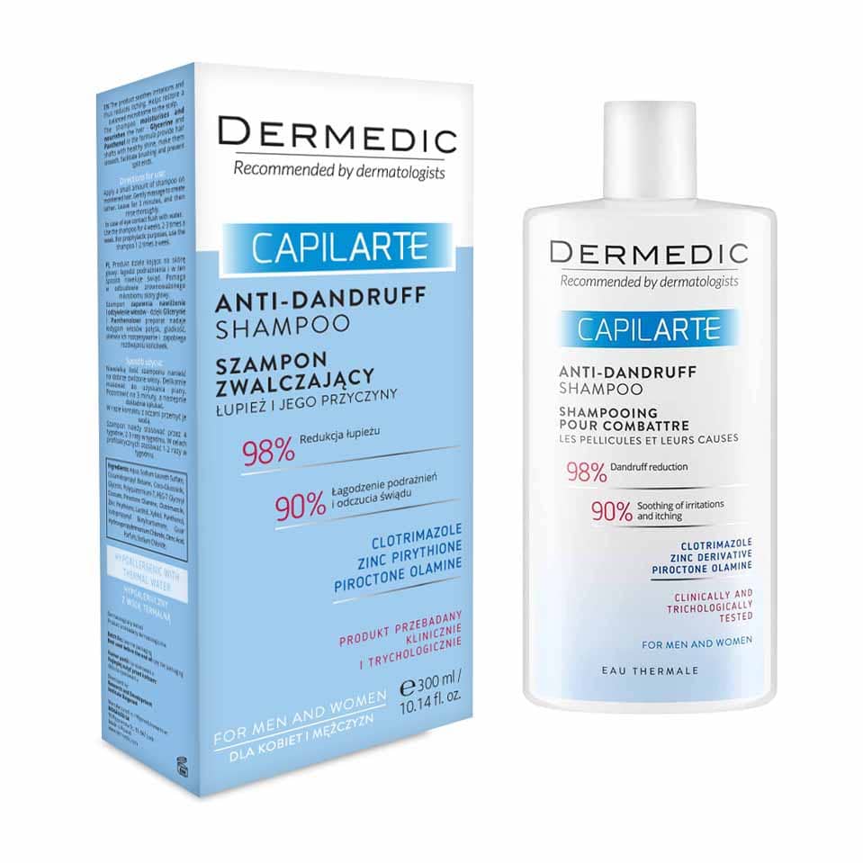 Dermedic Capilarte Anti Dandruff Shampoo - 300ml - Bloom Pharmacy