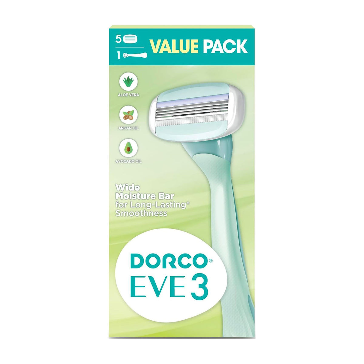Dorco Eve 3 Razor For Women - 5 Blades - Bloom Pharmacy