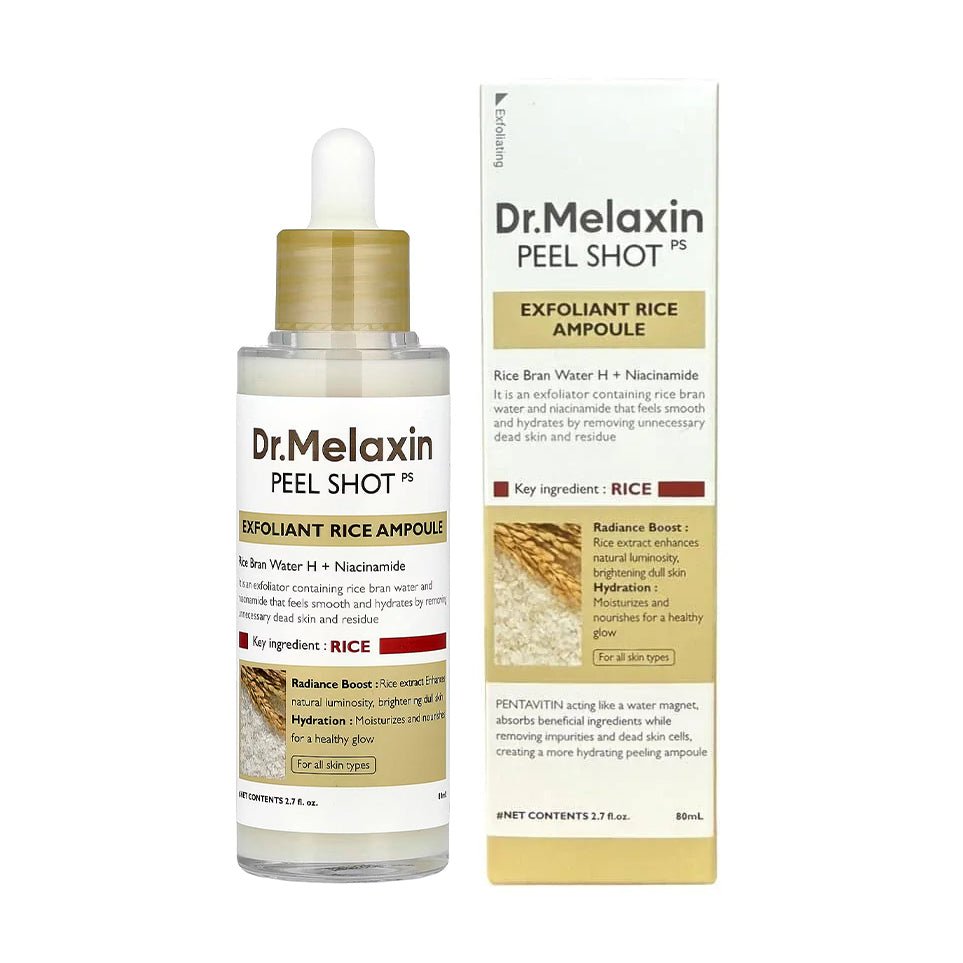 Dr. Melaxin Peel Shot Exfoliating White Rice Ampoule - 80ml - Bloom Pharmacy