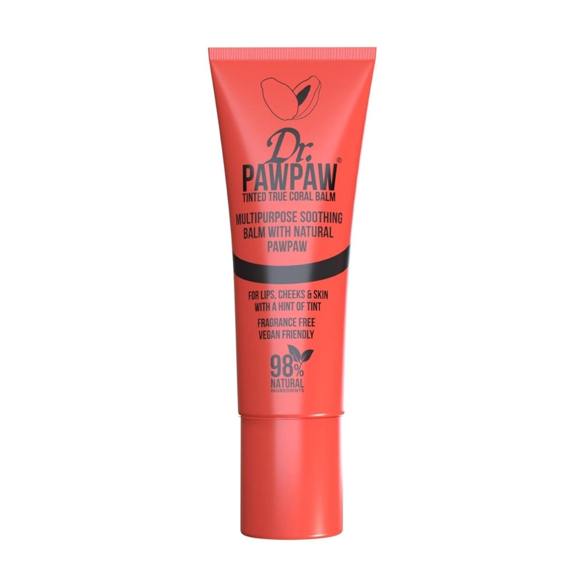 Dr.Paw Paw Tinted True Coral Lip Balm - 10ml - Bloom Pharmacy