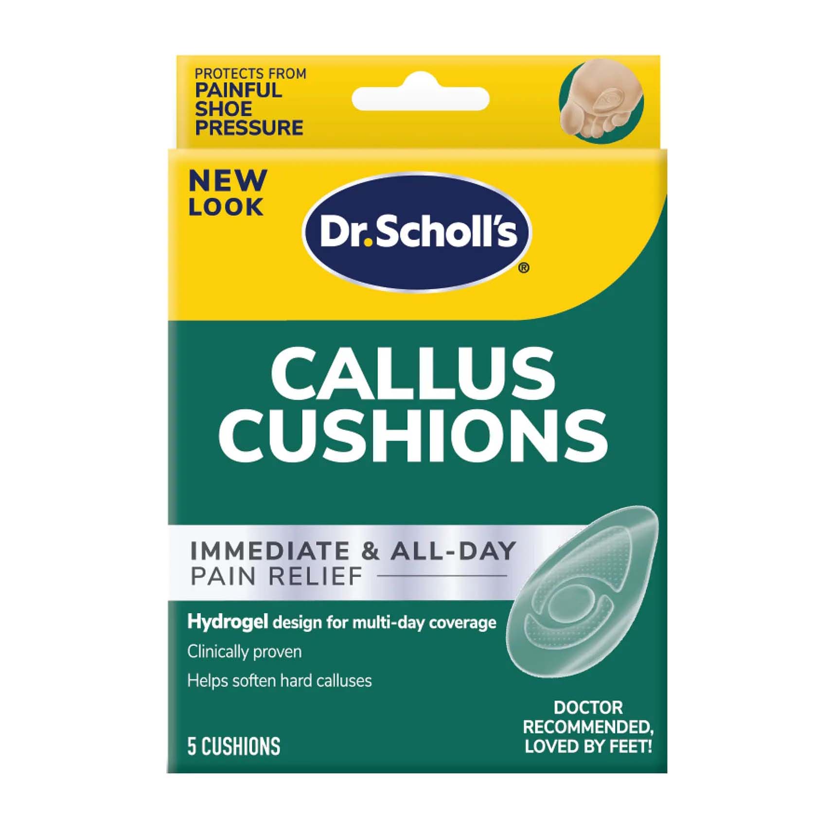 Dr.Scholl's Callus Cushions with Hydrogel Technology - 5 Cushions - Bloom Pharmacy