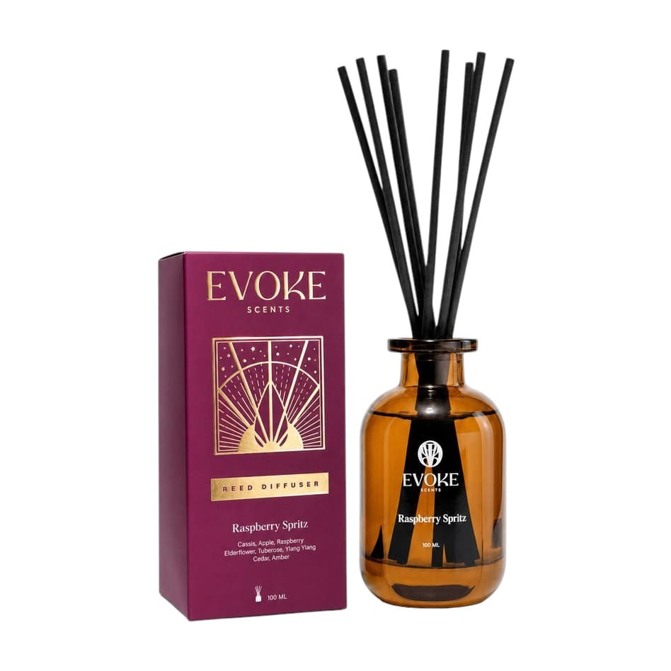 Evoke Rasberry Spritz Reed Diffuser - 100ml - Bloom Pharmacy