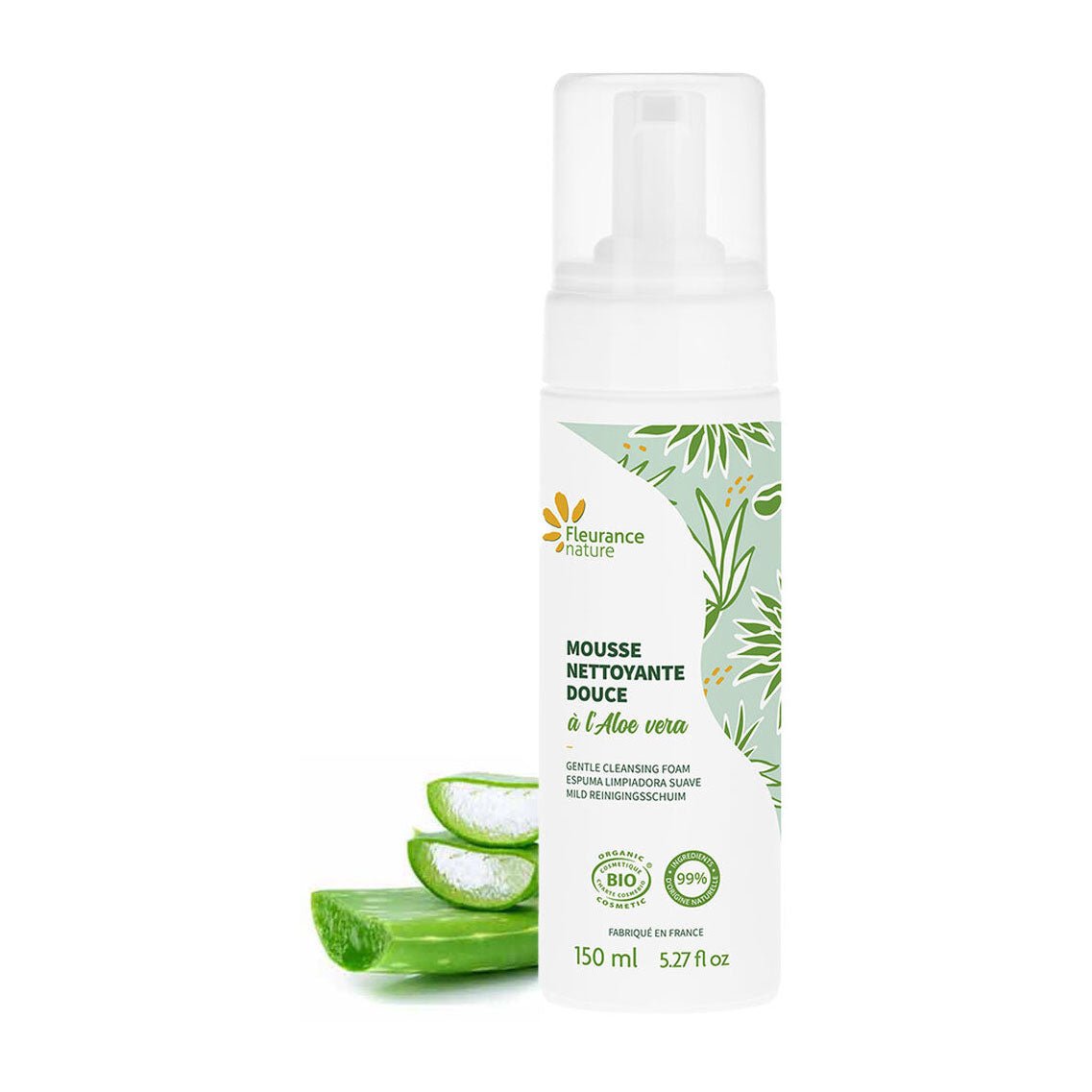 Fleurance Gentle Cleansing Foam With Aloe Vera - 150ml - Bloom Pharmacy