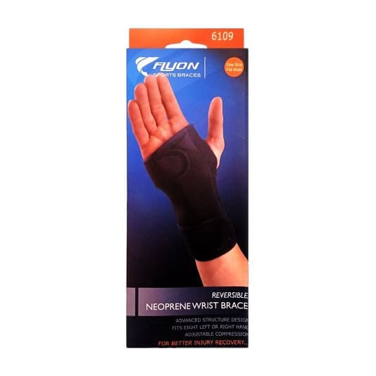 Flyon Sports Braces Reversible Neoprene Wrist Brace - One Size - Bloom Pharmacy