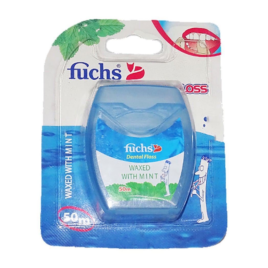 Fuchs Dental Floss Waxed Mint - 50m - Bloom Pharmacy