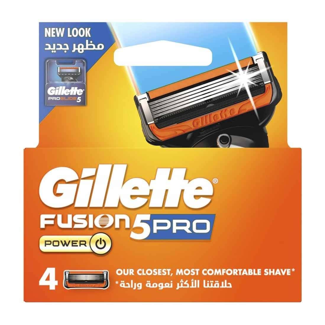 Gillette Fusion5 Proglide Power Razor - 4 Pcs - Bloom Pharmacy