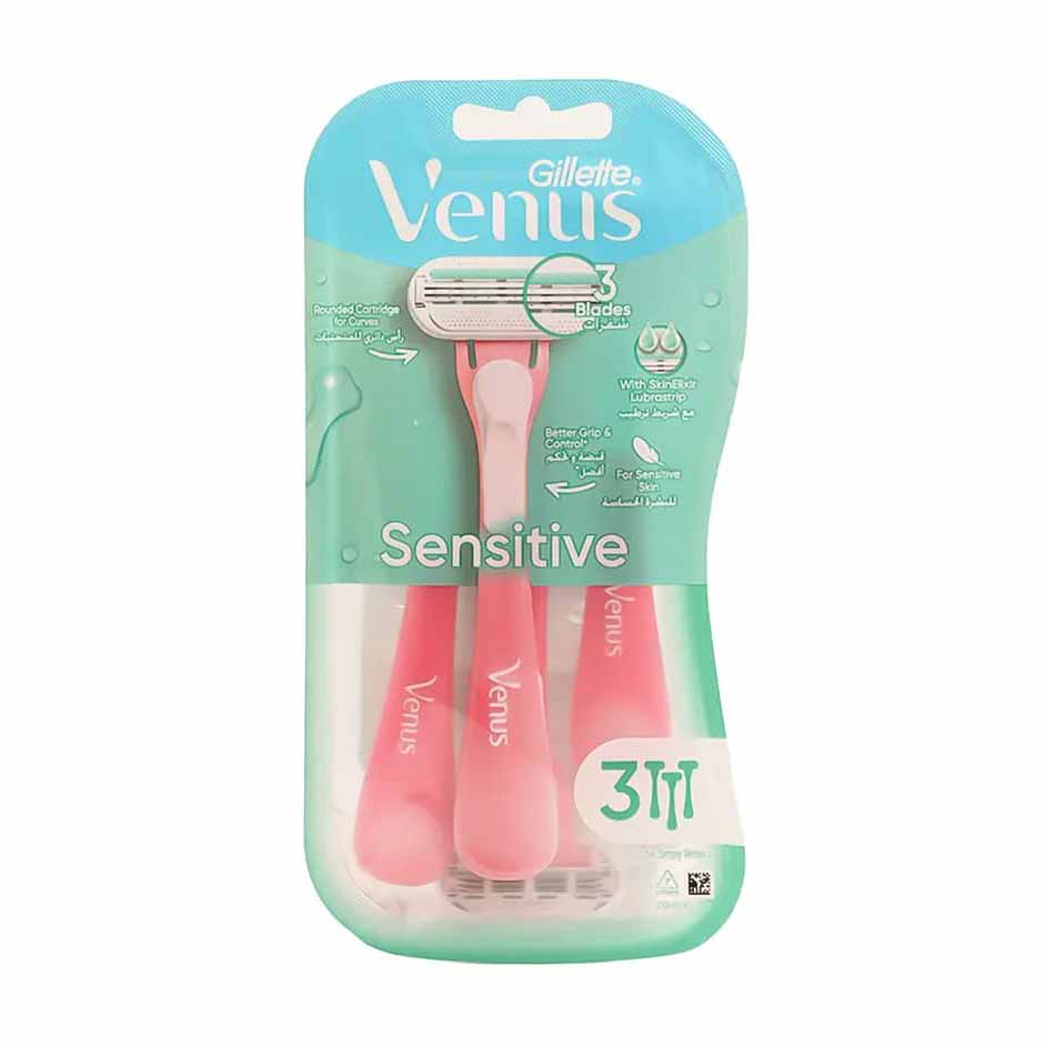 Gillette Venus 3 Sensitive Skin Elixir 3 Blades - Bloom Pharmacy