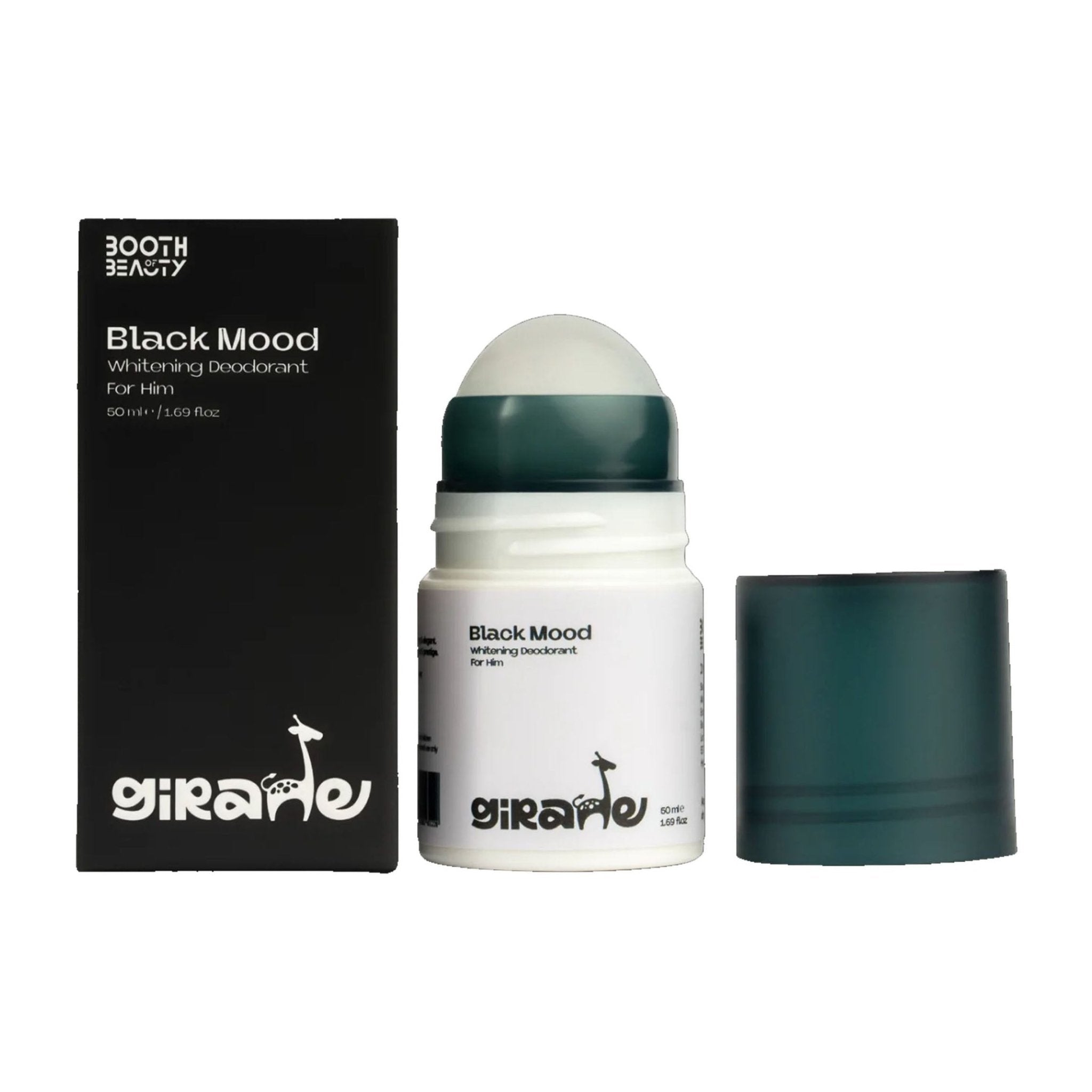 Giraffe Black Mood Whitening Deodorant Roll On For Men - 50ml - Bloom Pharmacy