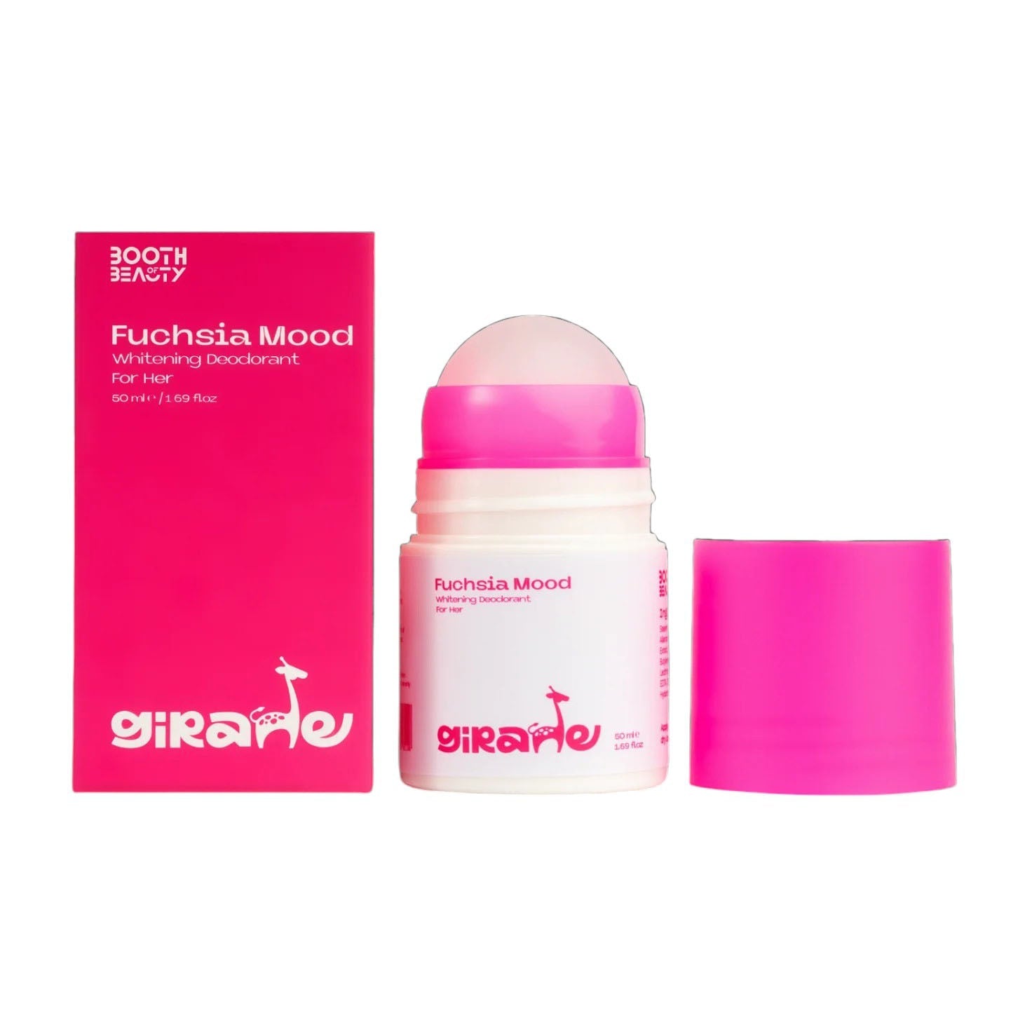 Giraffe Fuchsia Mood Whitening Deodorant Roll On For Women - 50ml - Bloom Pharmacy