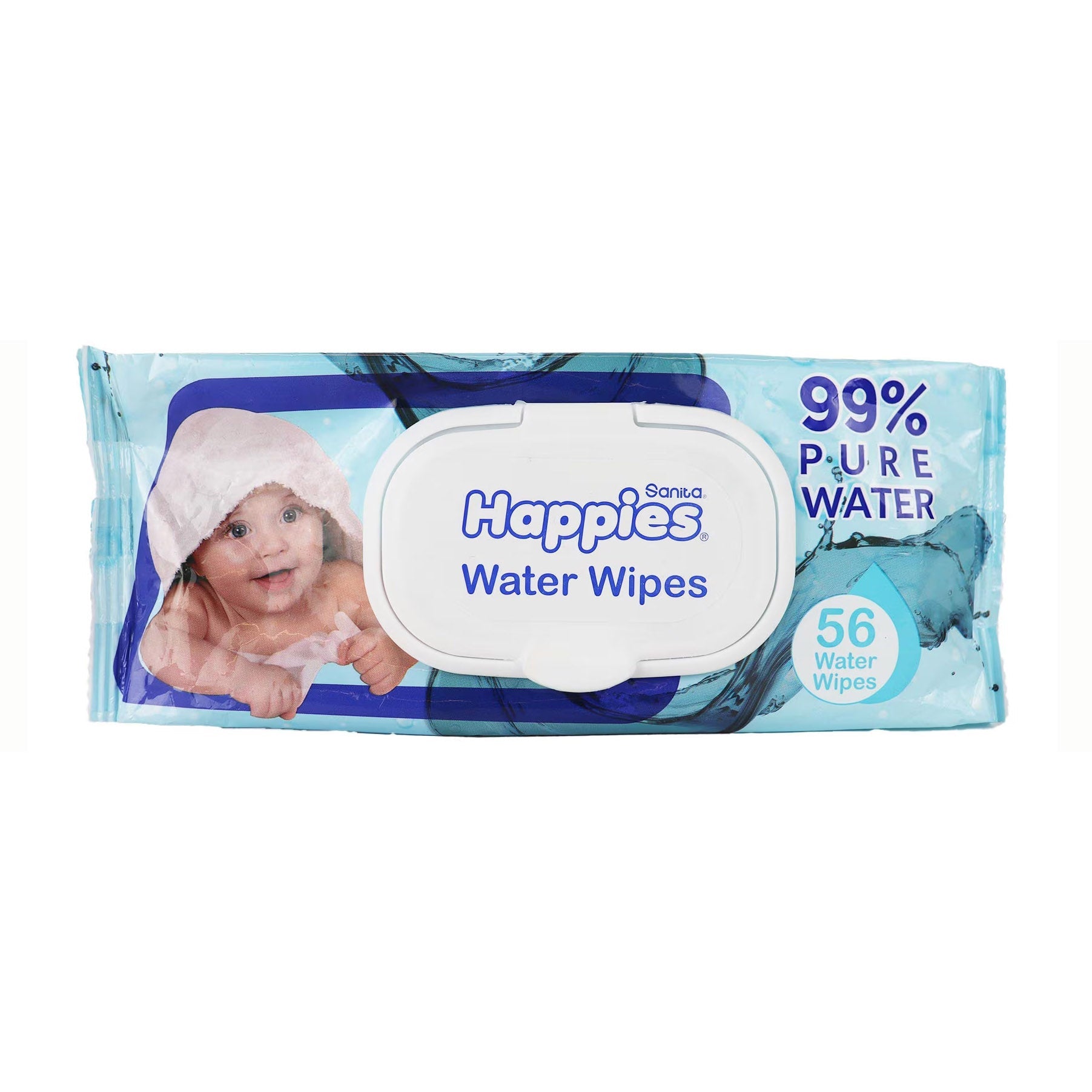 Happies Baby Water Wipes - 56 Wipes - Bloom Pharmacy