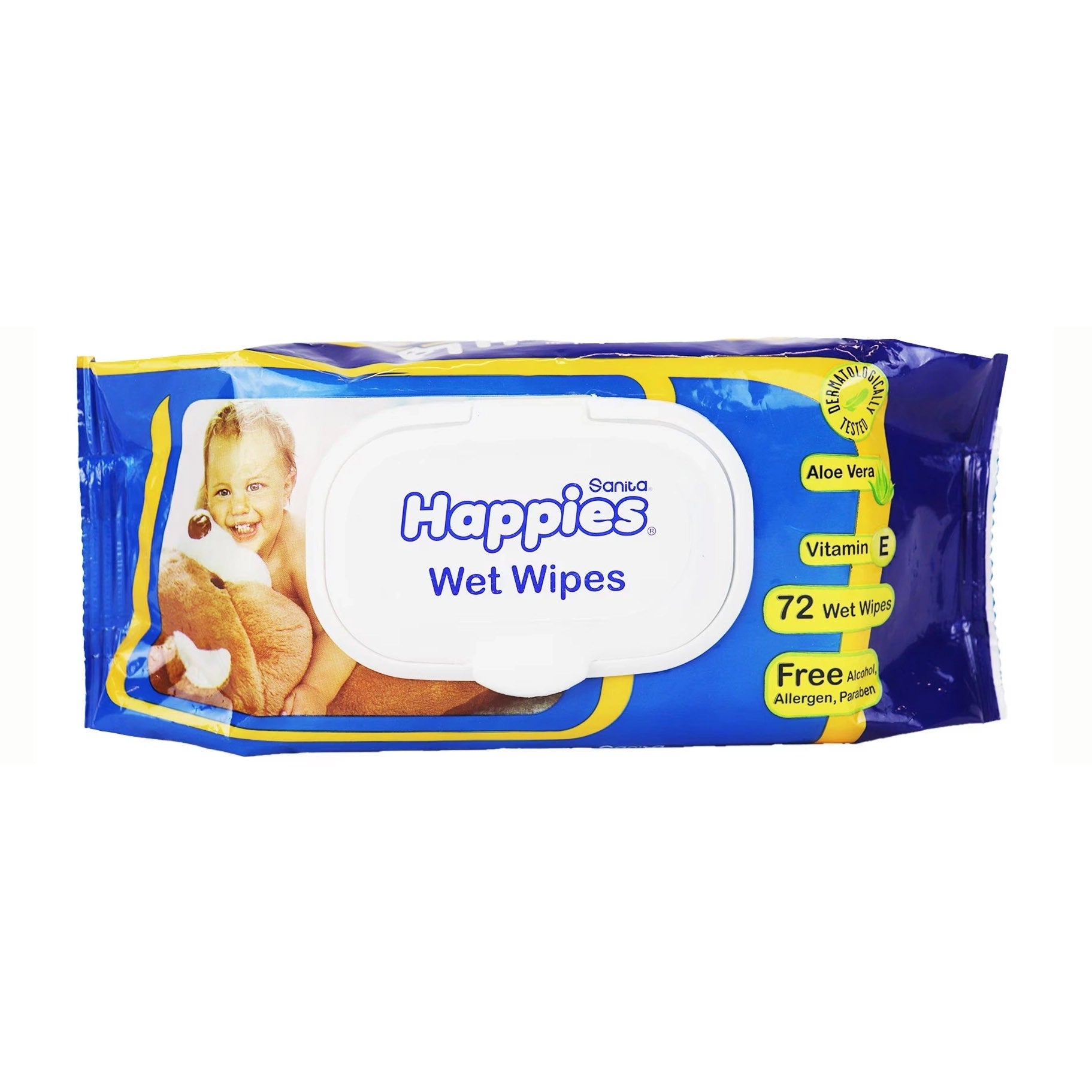 Happies Baby Wet Wipes - 72 Wipes - Bloom Pharmacy