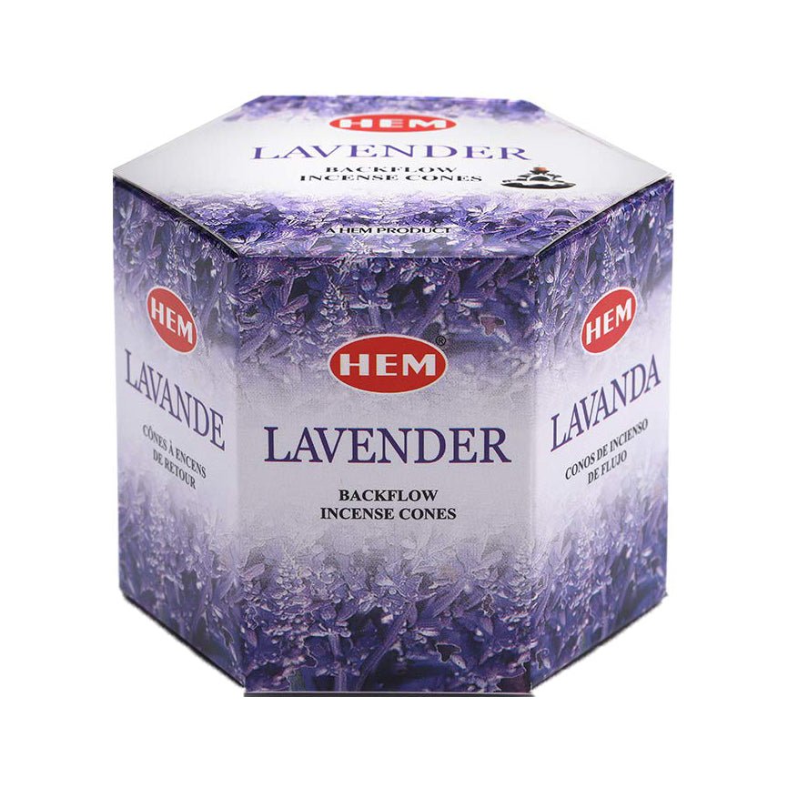 Hem Lavender Backflow Incense Cones – 40 Cones - Bloom Pharmacy