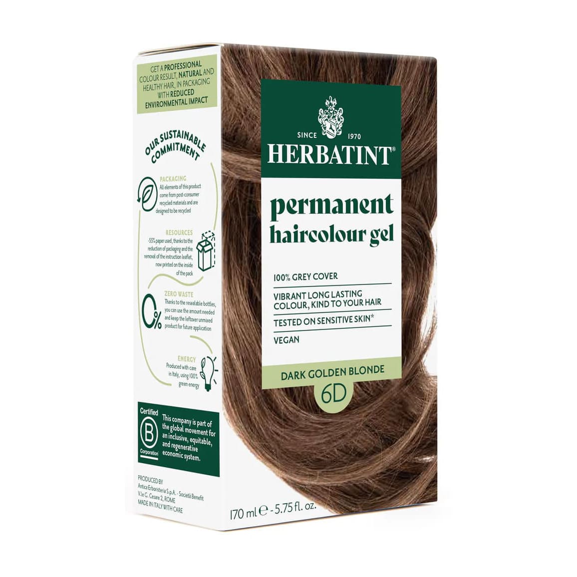 Herbatint Permanent Haircolour Gel - 170ml - Bloom Pharmacy