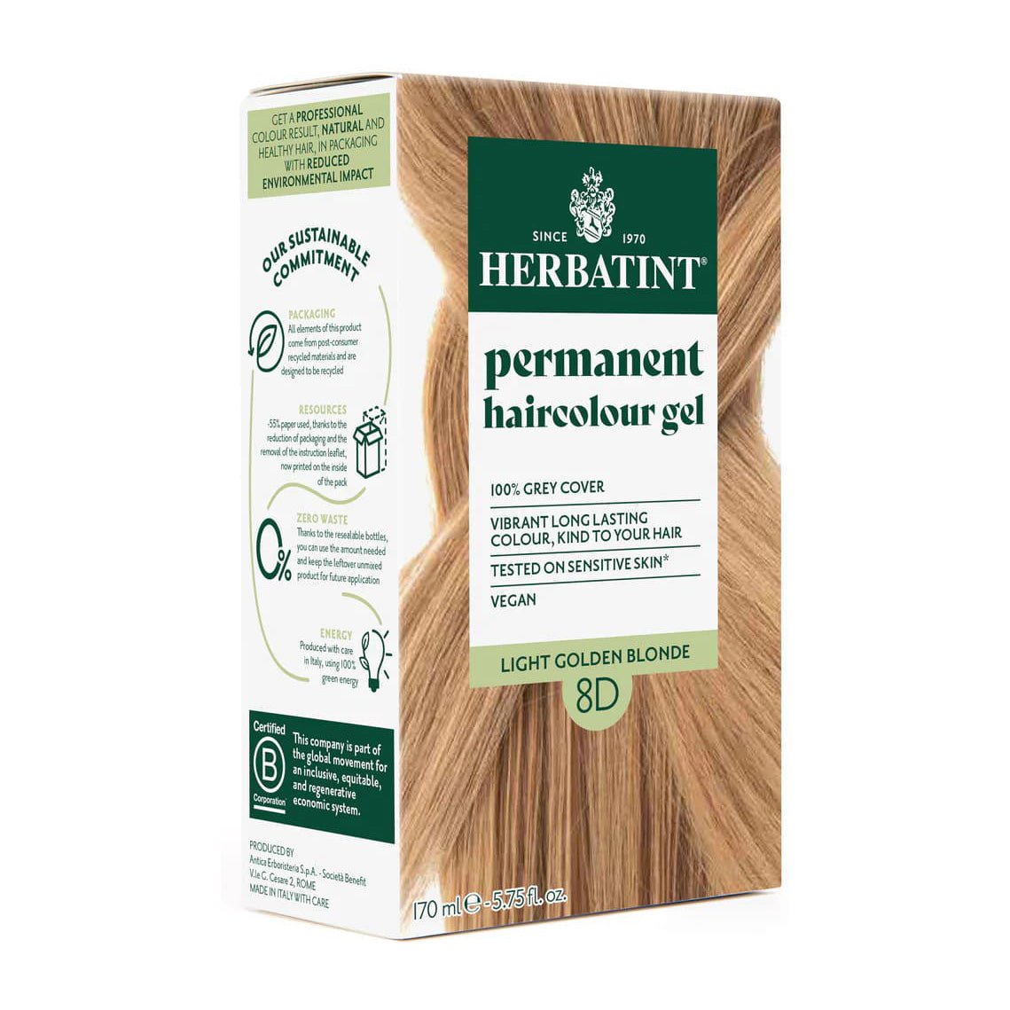 Herbatint Permanent Haircolour Gel - 170ml - Bloom Pharmacy
