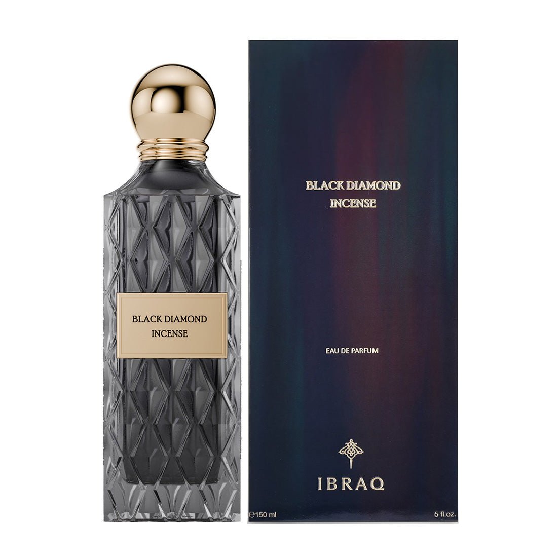 Ibrahim Al Qurashi Black Diamond Incense EDP Unisex - 150ml - Bloom Pharmacy