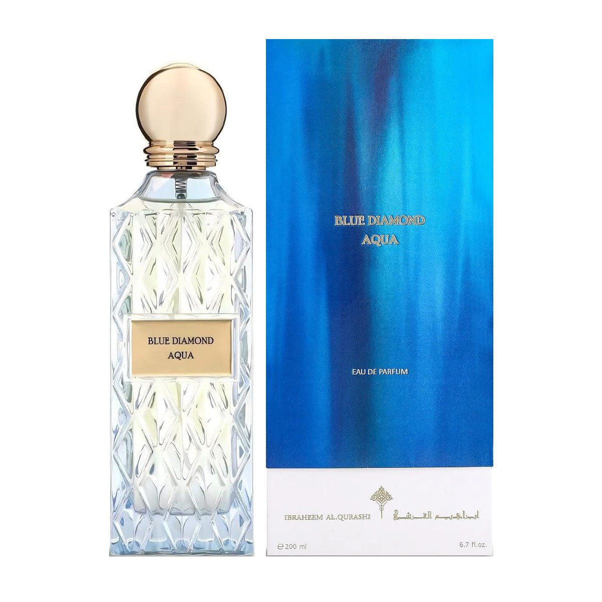 Ibrahim Al Qurashi Blue Diamond Aqua EDP Unisex - 200ml - Bloom Pharmacy