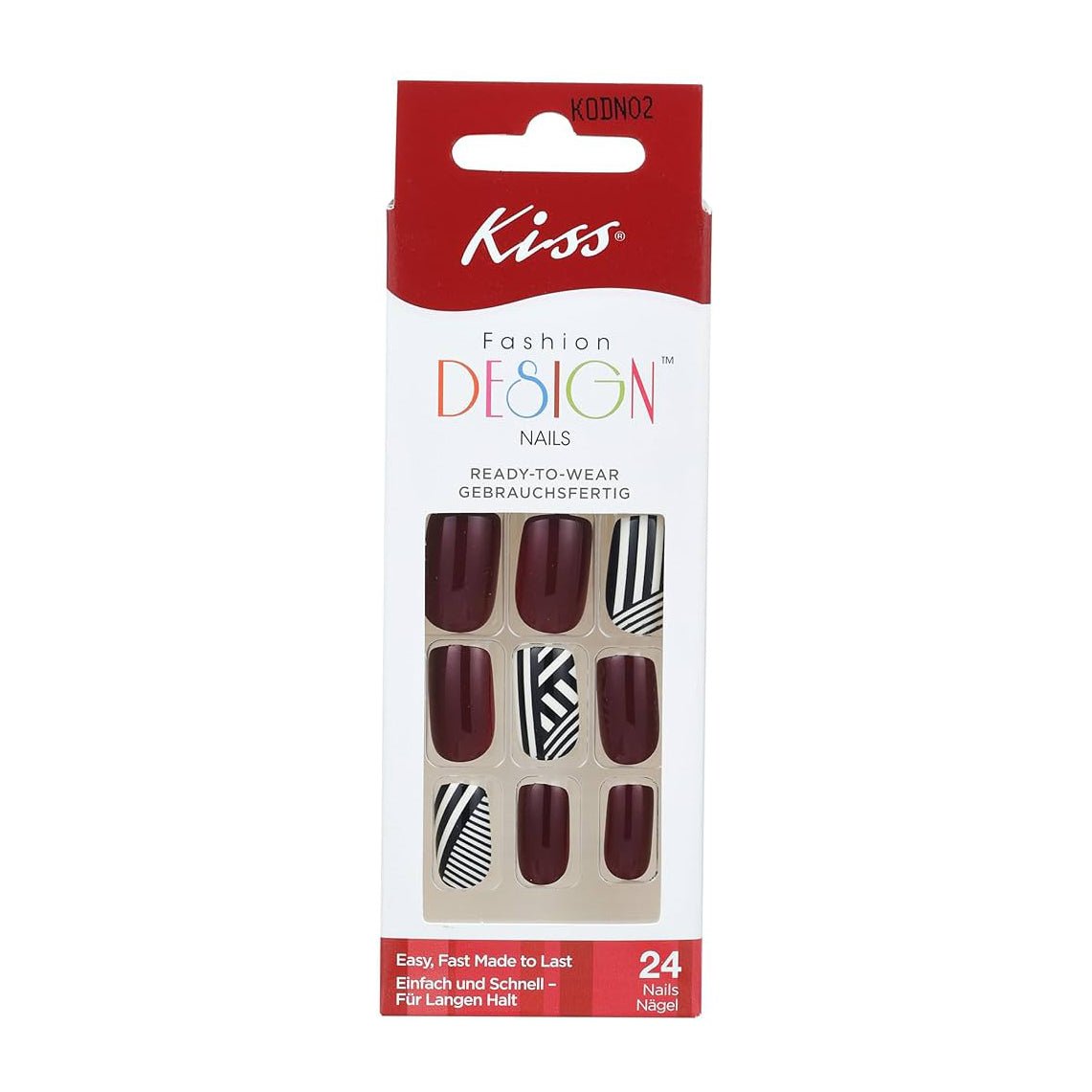 Kiss Fashion Design Bye Boy Nails - Kodn02 - Bloom Pharmacy