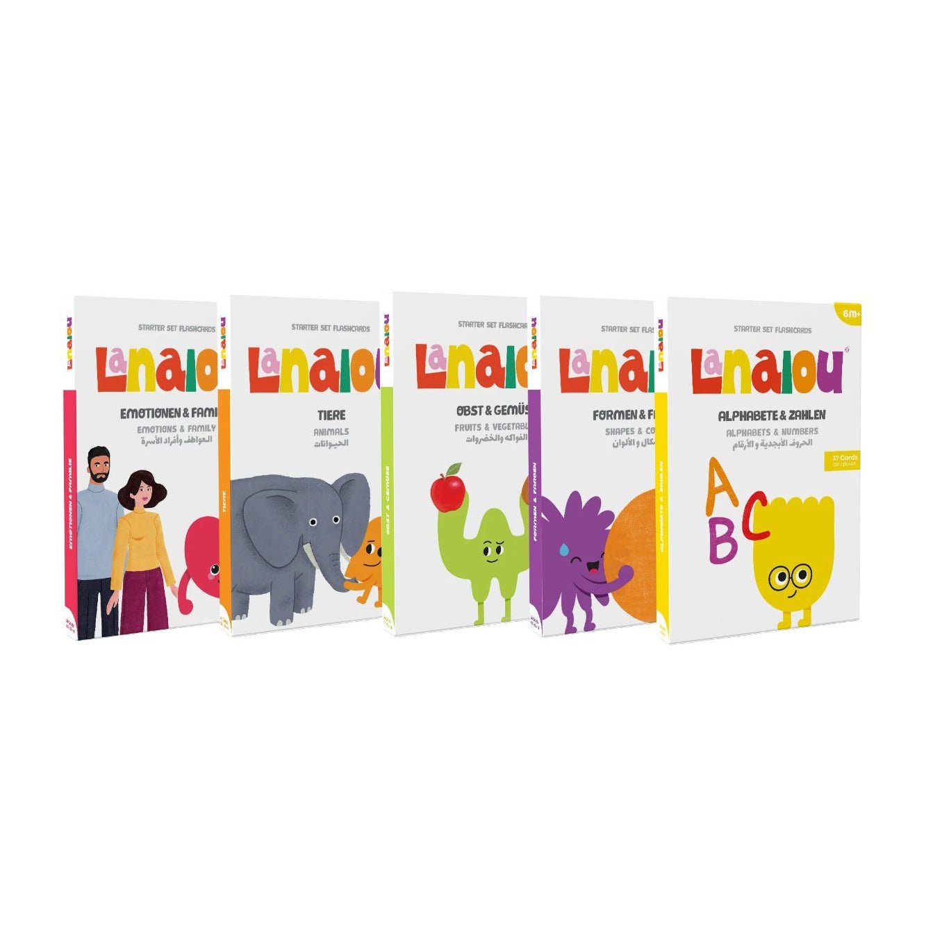 Lanalou German (Ar+ En) Starter Set Flashcards - Bloom Pharmacy