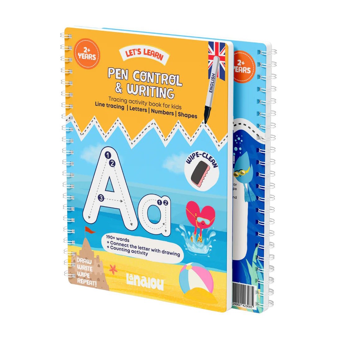 Lanalou Pen Control & Writing Activity English Book - Bloom Pharmacy