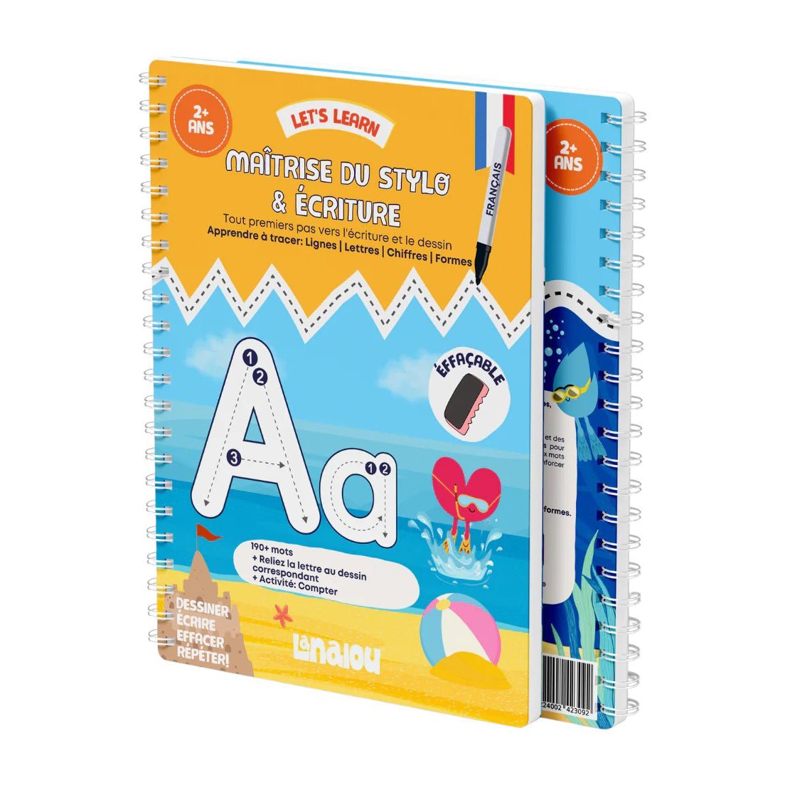 Lanalou Pen Control & Writing Activity French Book - Bloom Pharmacy