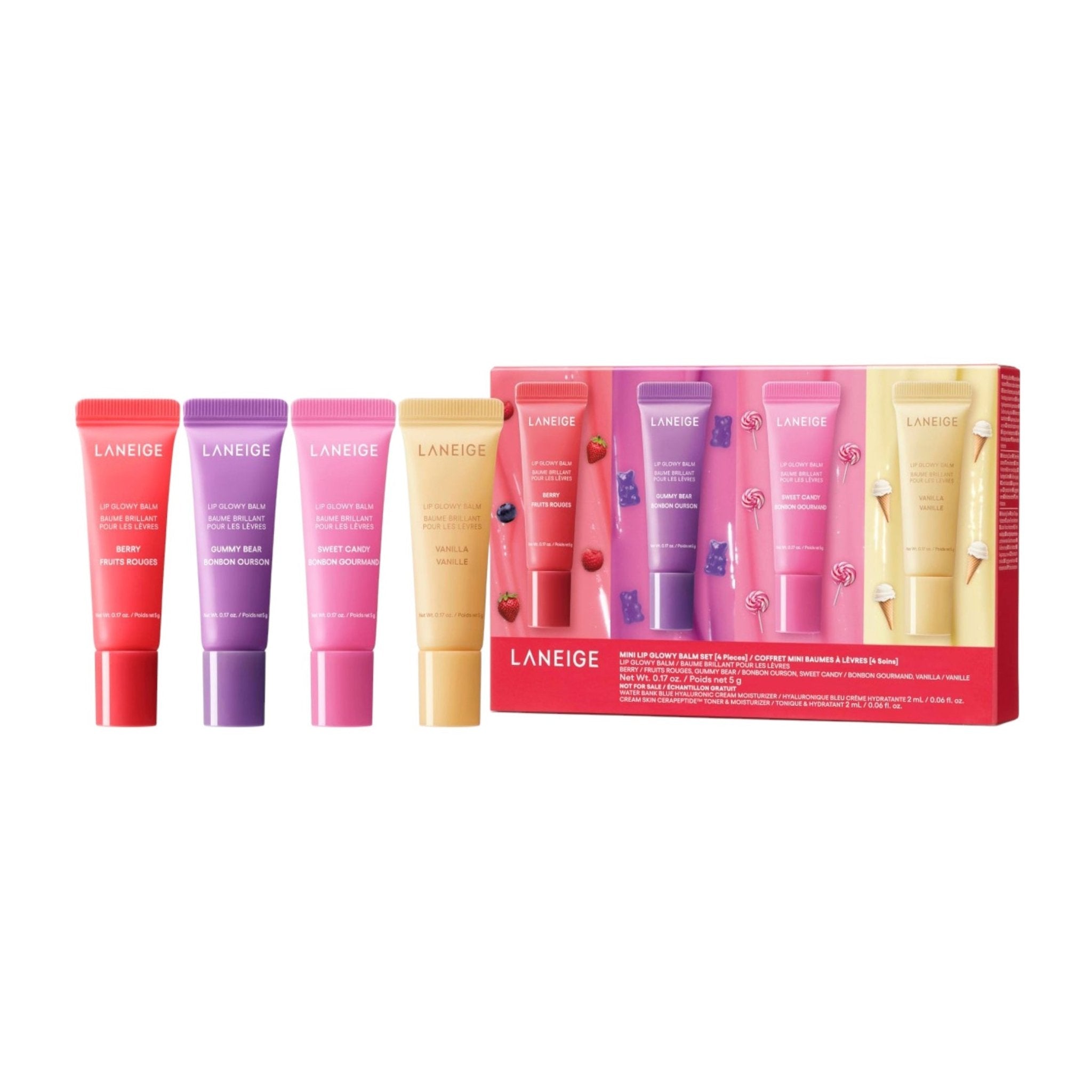 Laneige Mini Lip Glowy Balm Set - 4 Pcs - Bloom Pharmacy