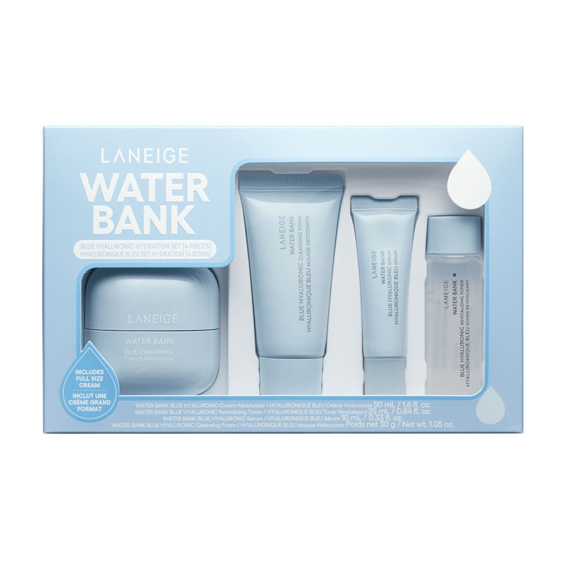 Laneige Water Bank Blue Hyaluronic Set - 4 Pcs - Bloom Pharmacy