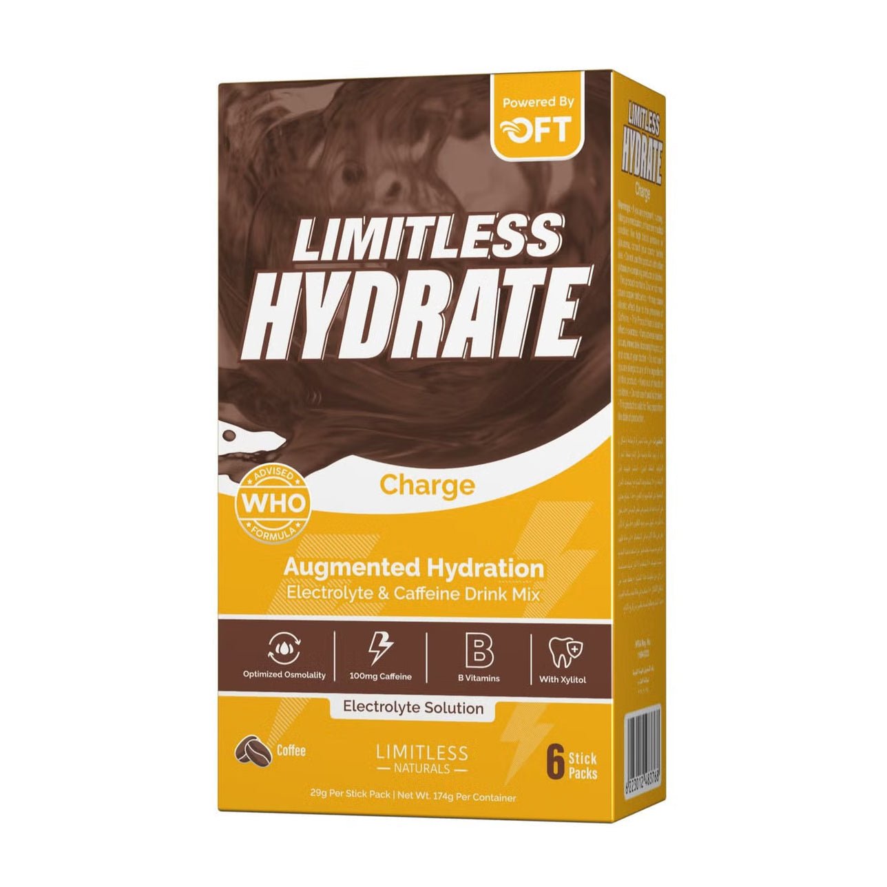 Limitless Hydrate Charge Coffee Sticks - 6 Sticks - Bloom Pharmacy