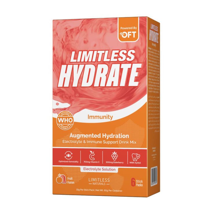 Limitless Hydrate Immunity Fruit Fusion Sticks - 6 Sticks - Bloom Pharmacy