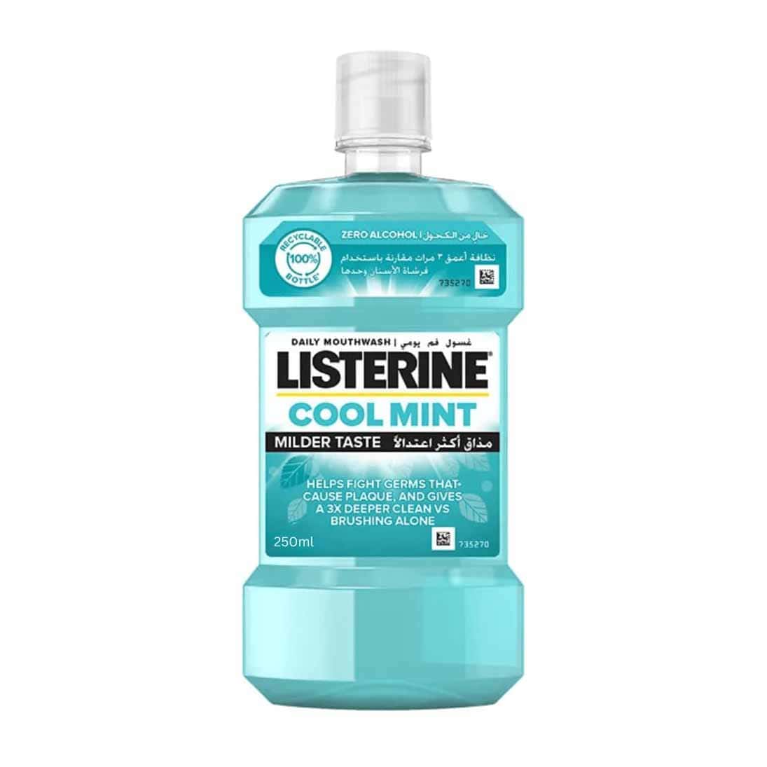 Listerine Cool Mint Milder Taste Mouthwash - 250ml - Bloom Pharmacy