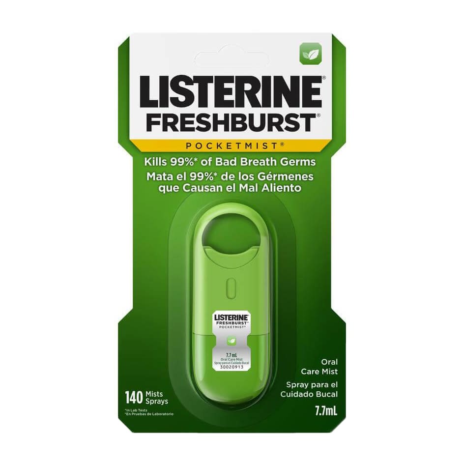 Listerine Fresh Burst Pocketmist Spray - 140 Mists Sprays - Bloom Pharmacy