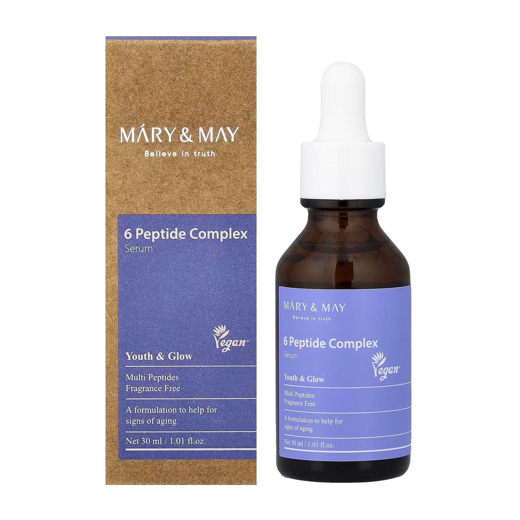 Mary & May 6 Peptide Complex Serum - 30ml - Bloom Pharmacy