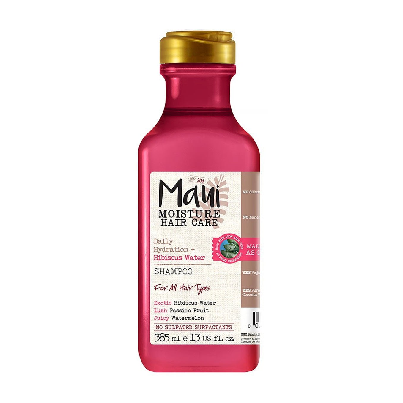 Maui Moisture Daily Hydration + Hibiscus Water Shampoo For All Hair Types - 385ml - Bloom Pharmacy