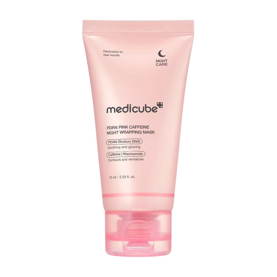 Medicube Pdrn Pink Caffeine Night Wrapping Mask - 75ml - Bloom Pharmacy