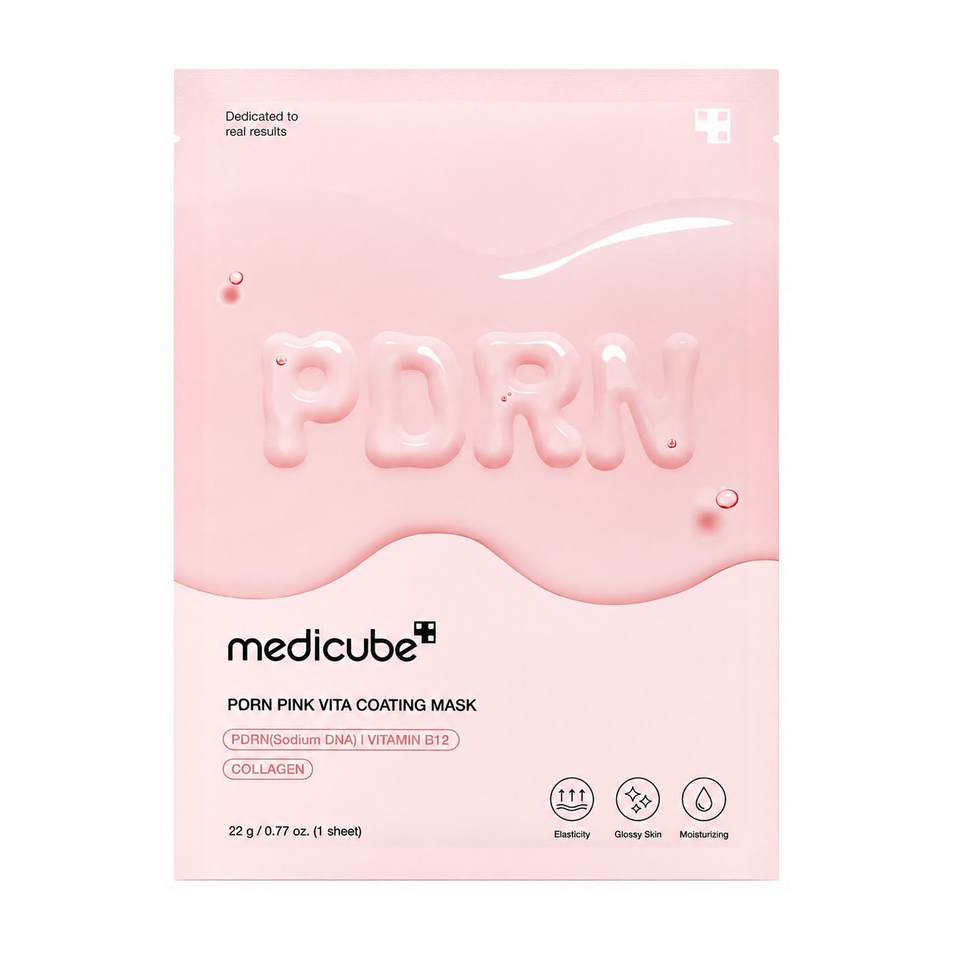 Medicube Pdrn Pink Vita Coating Sheet Mask - 1 sheet - Bloom Pharmacy