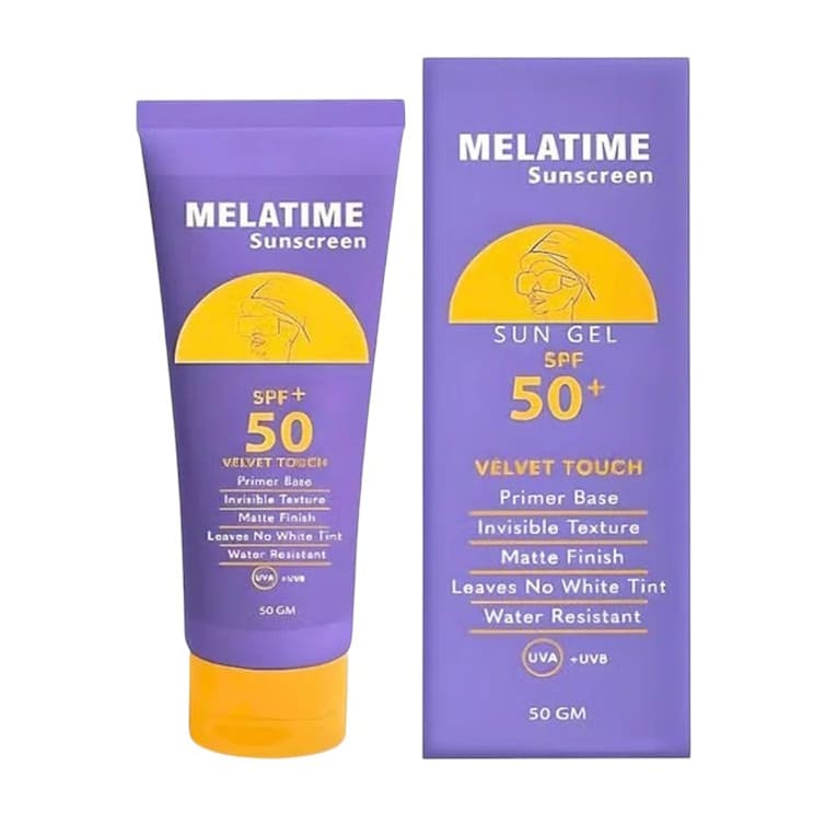 Melatime SPF 50 Sunscreen Gel - 50gm - Bloom Pharmacy