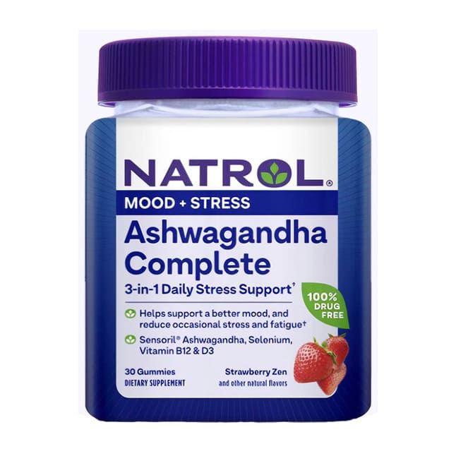 Natrol Ashwagandha Complete Strawberry - 30 Gummies - Bloom Pharmacy