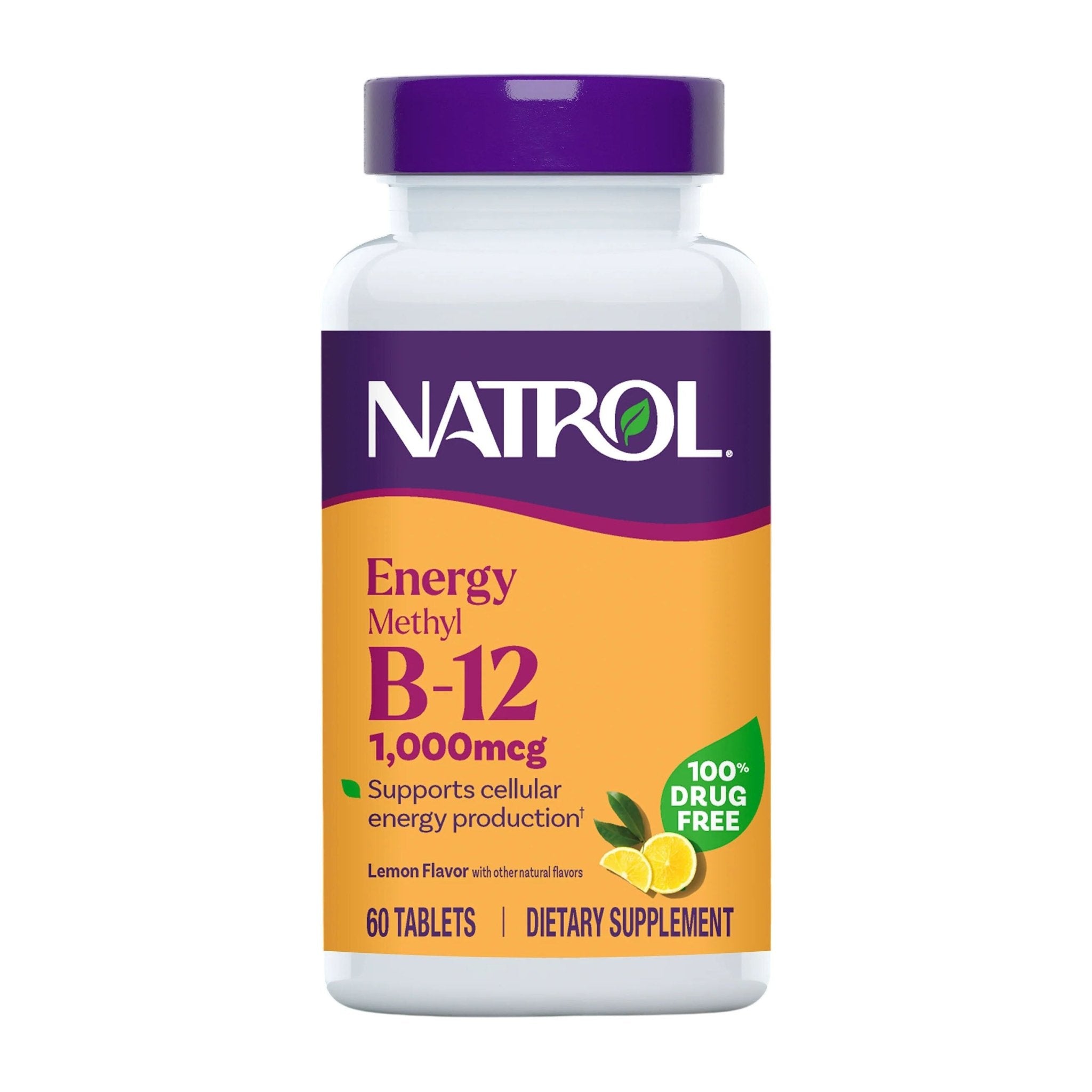 Natrol Energy Methyl B12 1,000mcg Tablets - 60 Tablets - Bloom Pharmacy