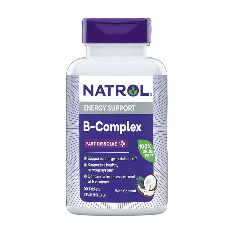 Natrol Vitamin B Complex Energy Support - 90 Tablets - Bloom Pharmacy