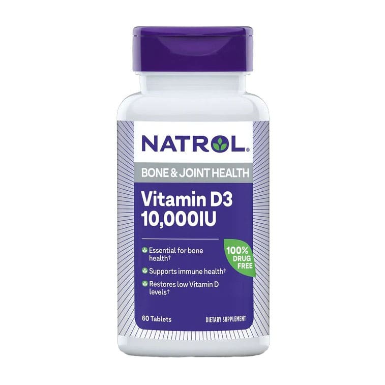 Natrol Vitamin D3 Bone & Joint Health 10000 IU - 60 Tablets - Bloom Pharmacy