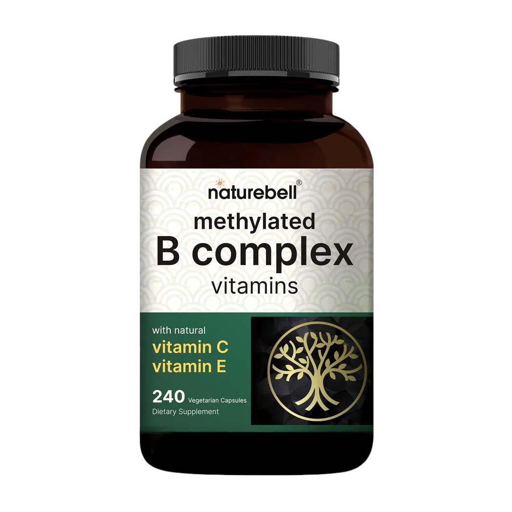 Naturebell Methylated B Complex Vitamins Capsules - 240 Veggie Capsules - Bloom Pharmacy