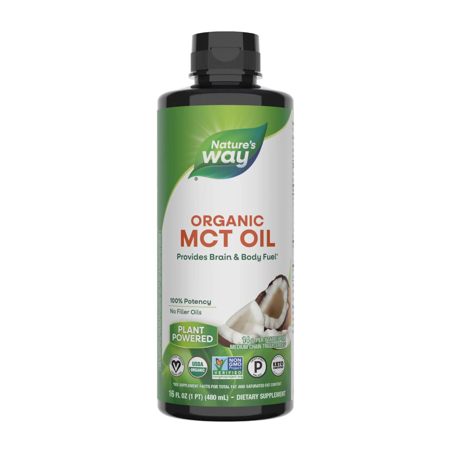 Nature's Way Organic Mct Oil - 480ml - Bloom Pharmacy