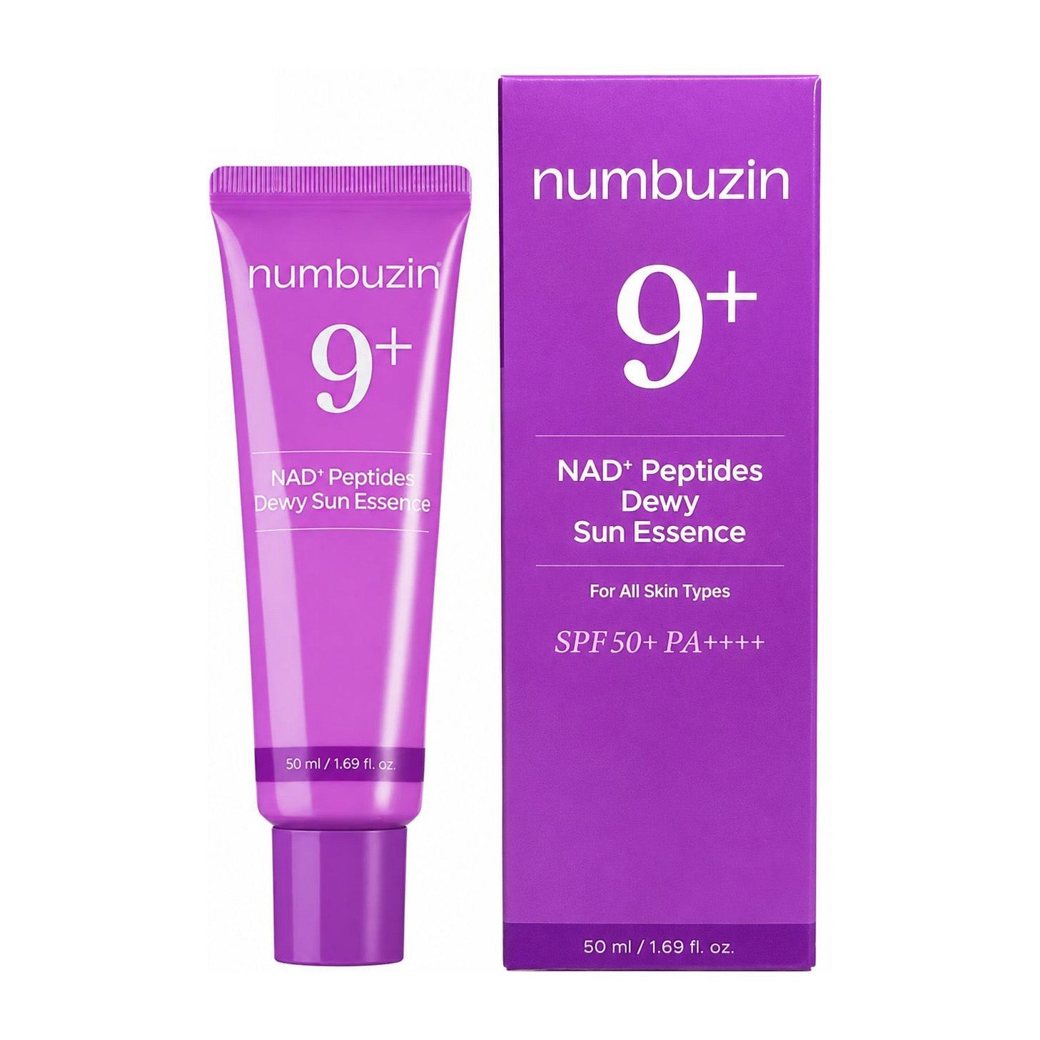 Numbuzin No.9 Nad Peptides Dewy SPF 50+ Sun Essence - 50ml - Bloom Pharmacy