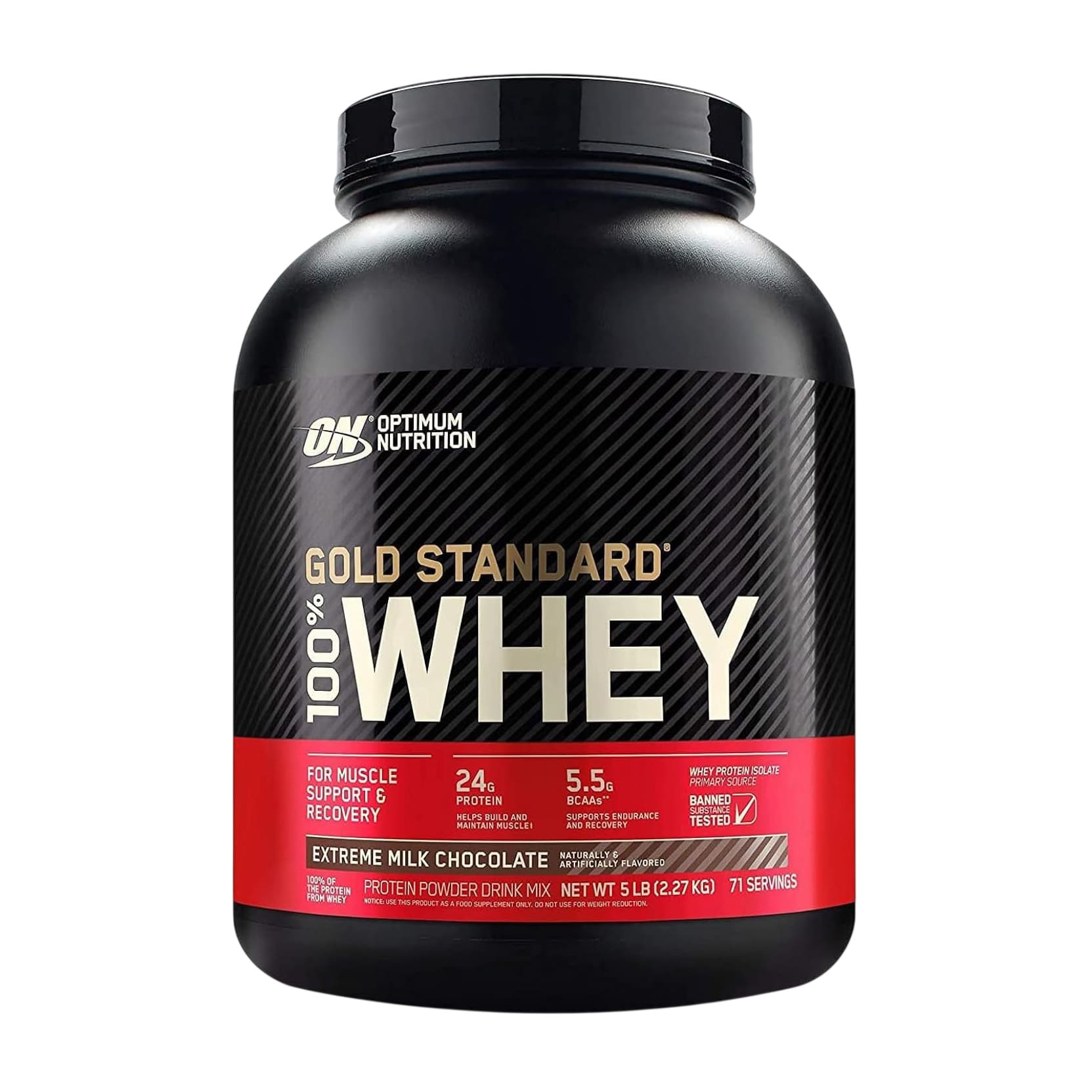 Optimum Nutrition Gold Standard Double Rich Chocolate Flavor Whey Protein Powder - 2.27 Kg (74 Servings) - Bloom Pharmacy