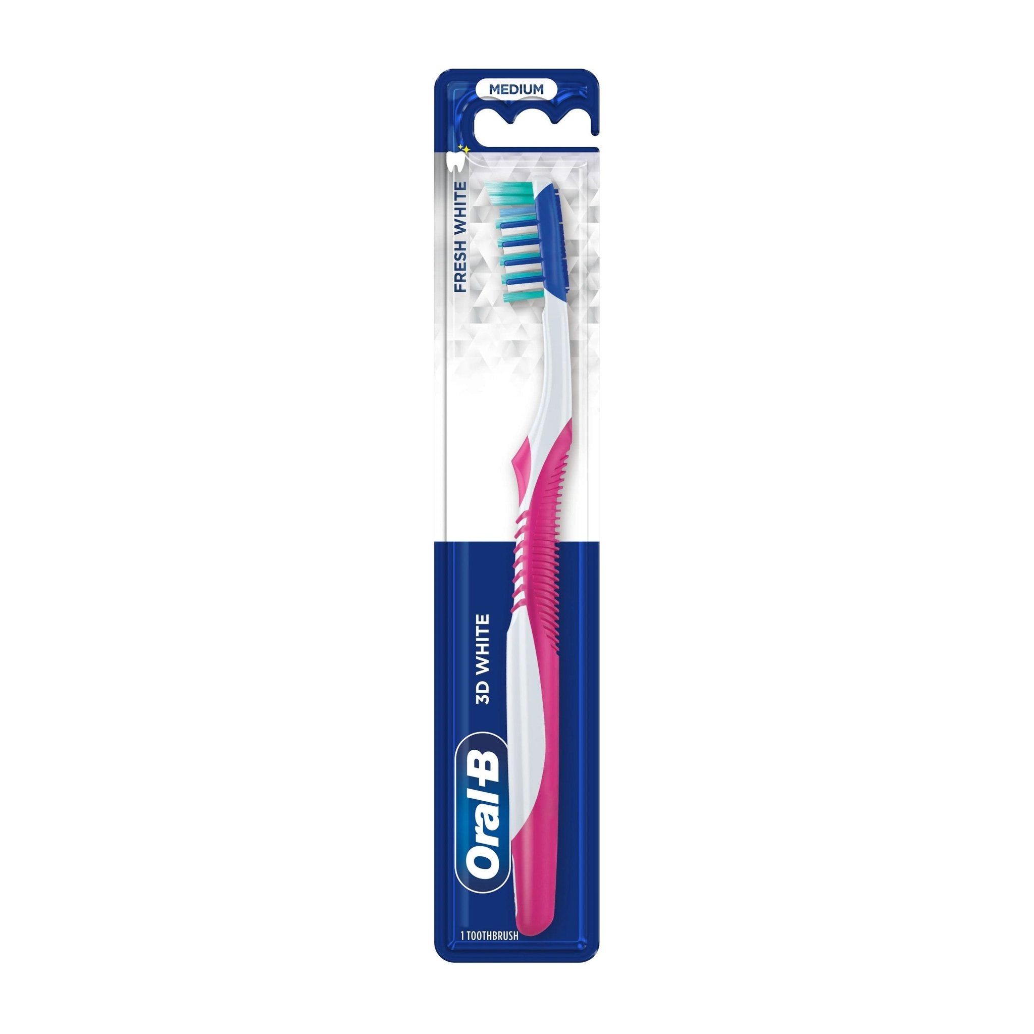Oral - B 3D White Fresh Manual Toothbrush - Medium - Bloom Pharmacy